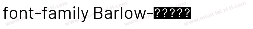font-family Barlow字体转换